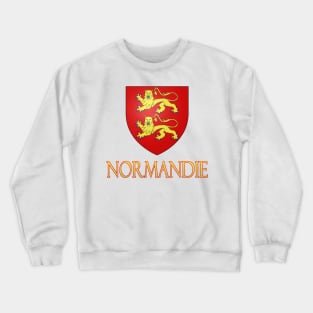 Normandie (Normandy) France - Coat of Arms Design Crewneck Sweatshirt